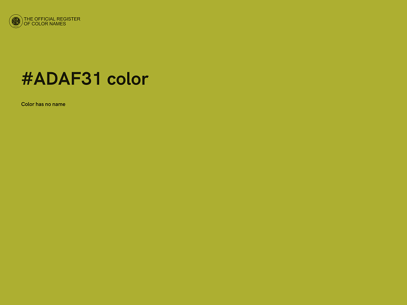 #ADAF31 color image