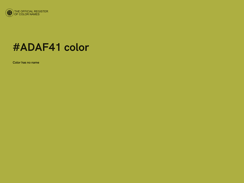 #ADAF41 color image