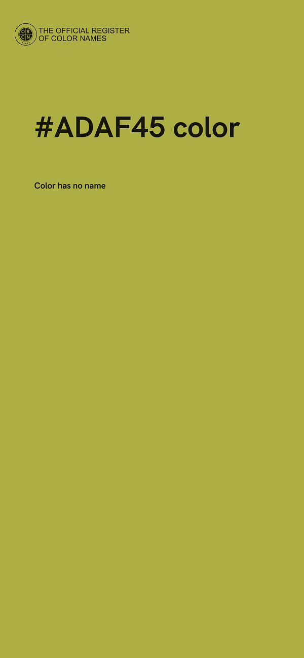 #ADAF45 color image