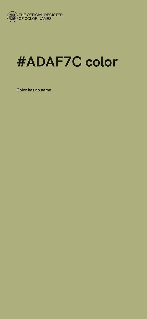 #ADAF7C color image