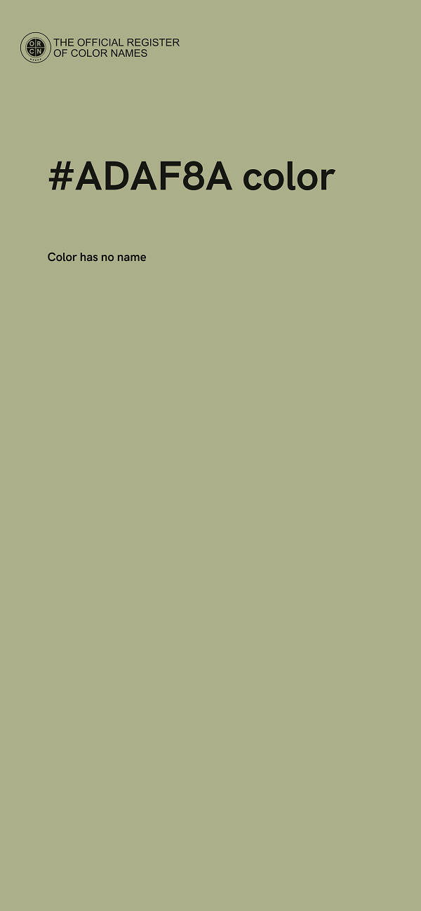 #ADAF8A color image