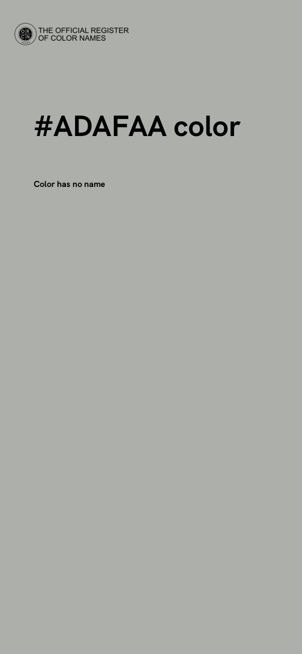 #ADAFAA color image