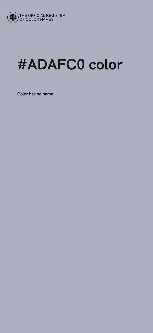 #ADAFC0 color image