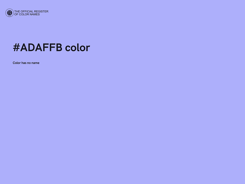 #ADAFFB color image