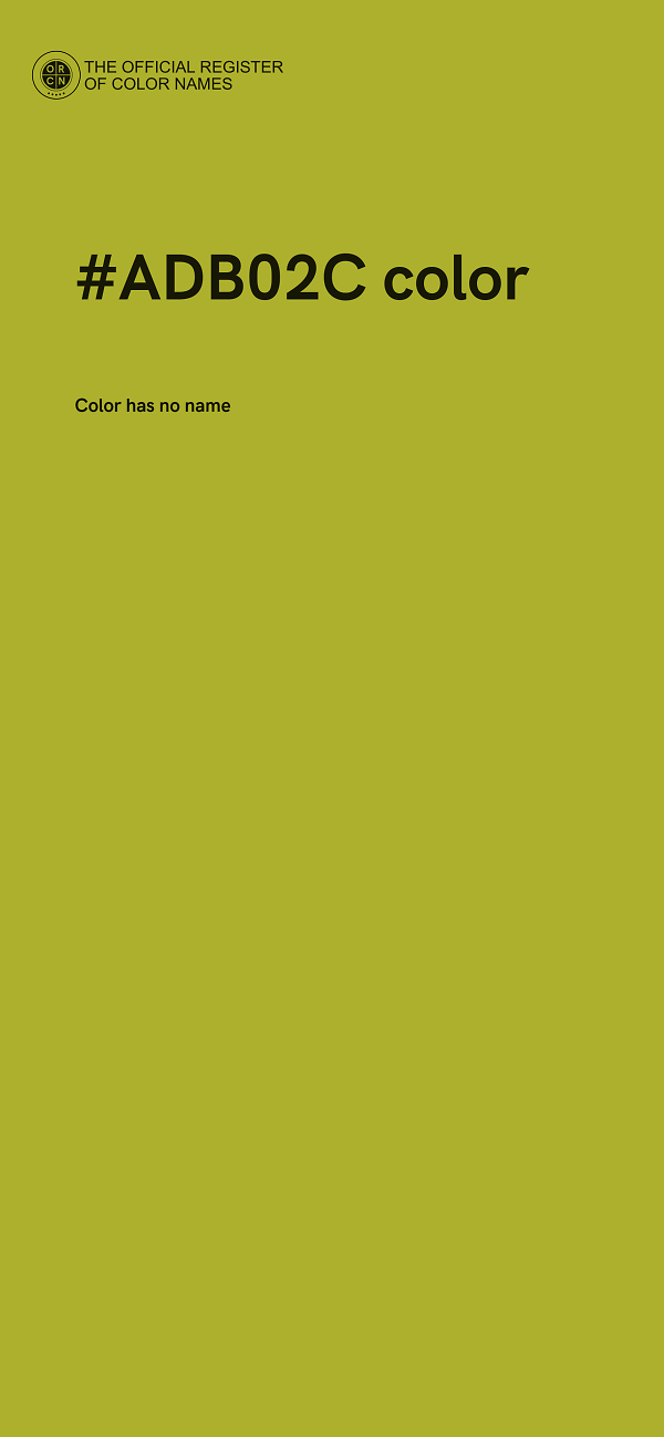 #ADB02C color image