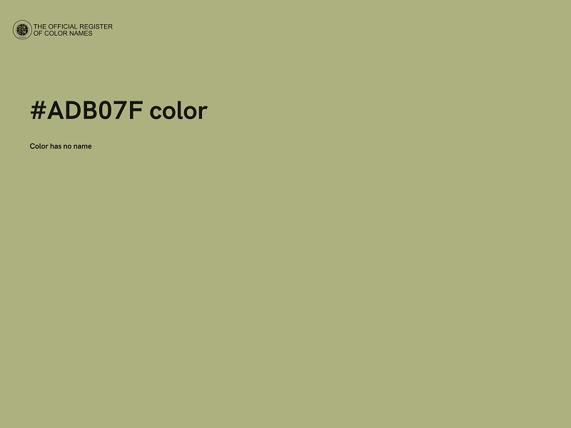 #ADB07F color image