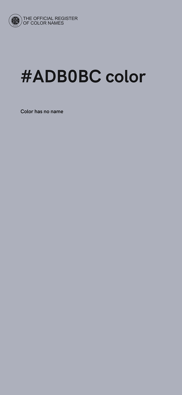 #ADB0BC color image
