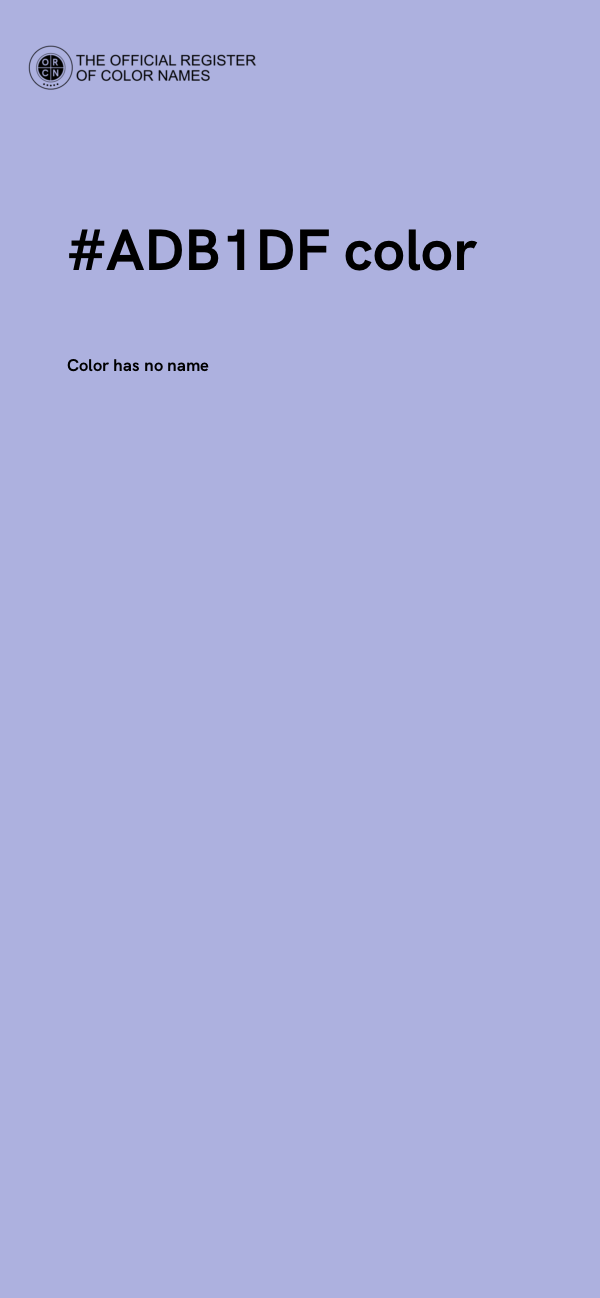 #ADB1DF color image