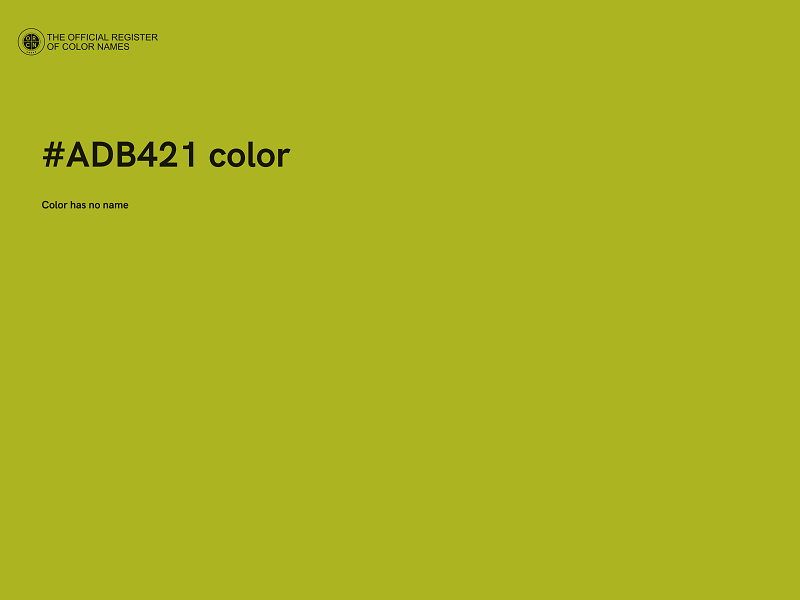 #ADB421 color image