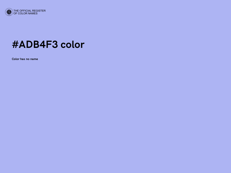 #ADB4F3 color image