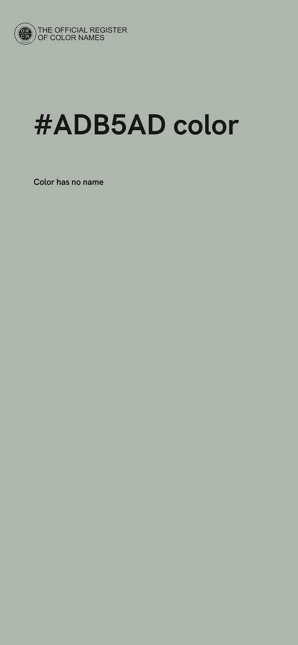#ADB5AD color image