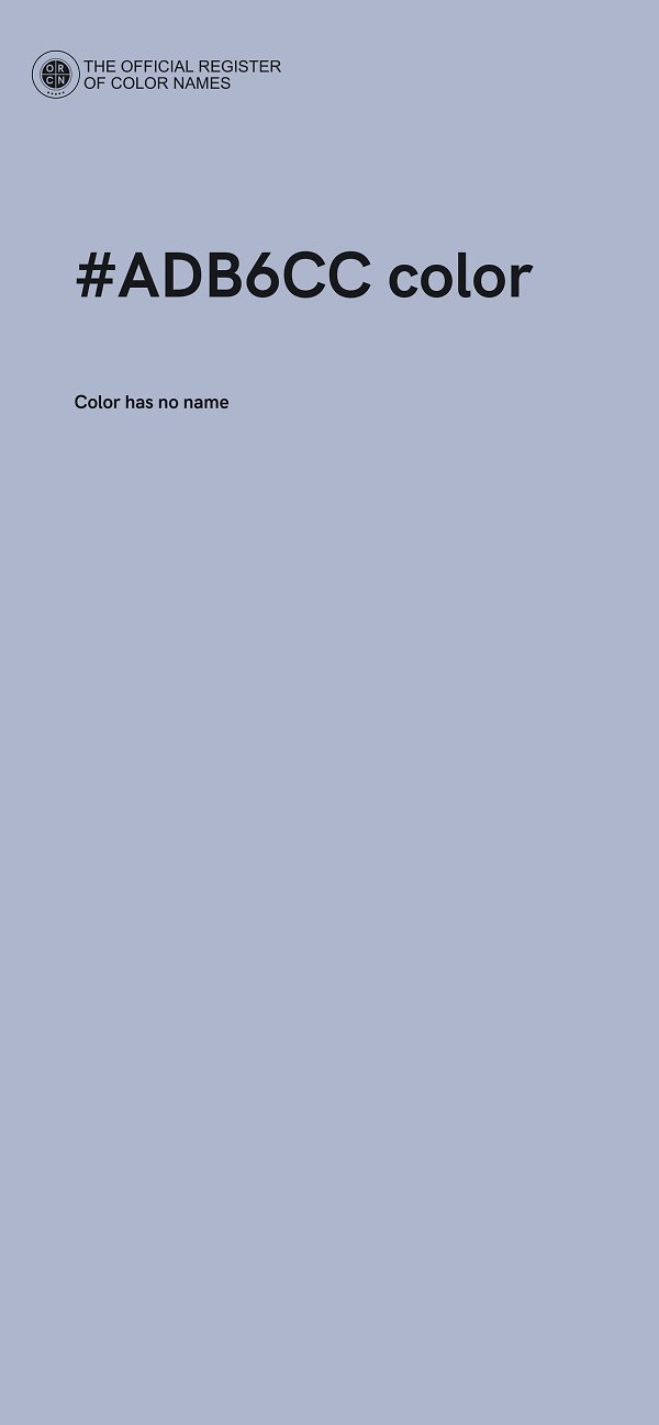 #ADB6CC color image