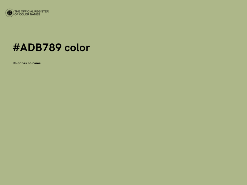 #ADB789 color image