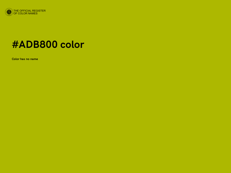 #ADB800 color image