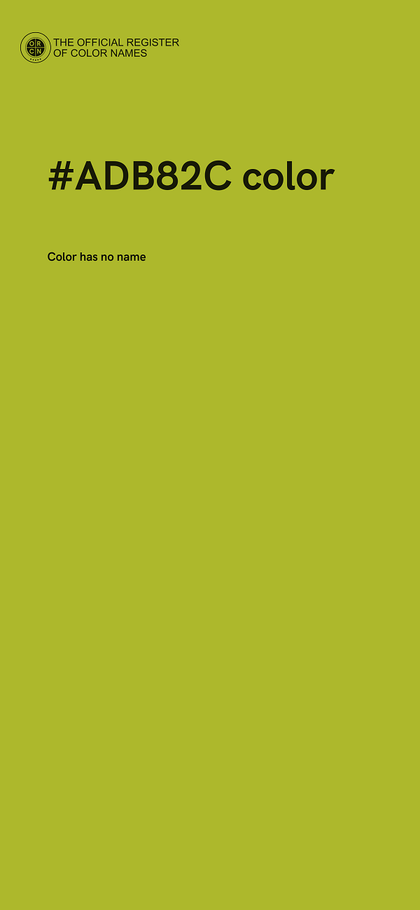 #ADB82C color image