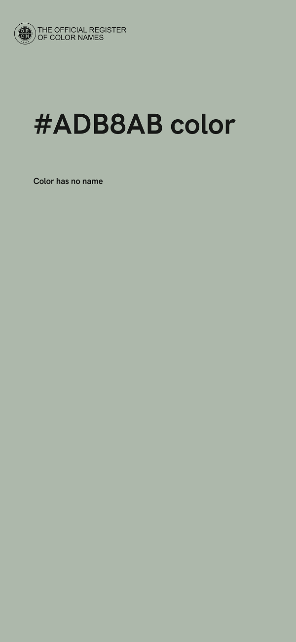 #ADB8AB color image