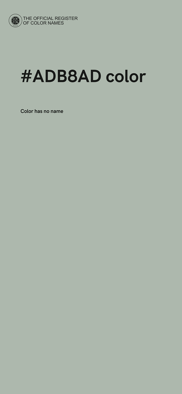 #ADB8AD color image