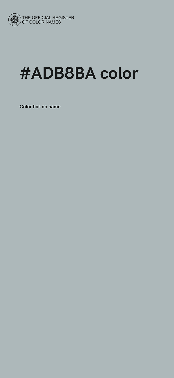 #ADB8BA color image