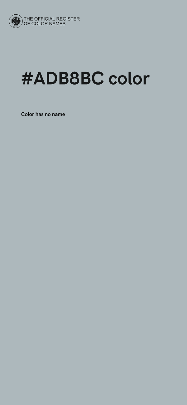 #ADB8BC color image