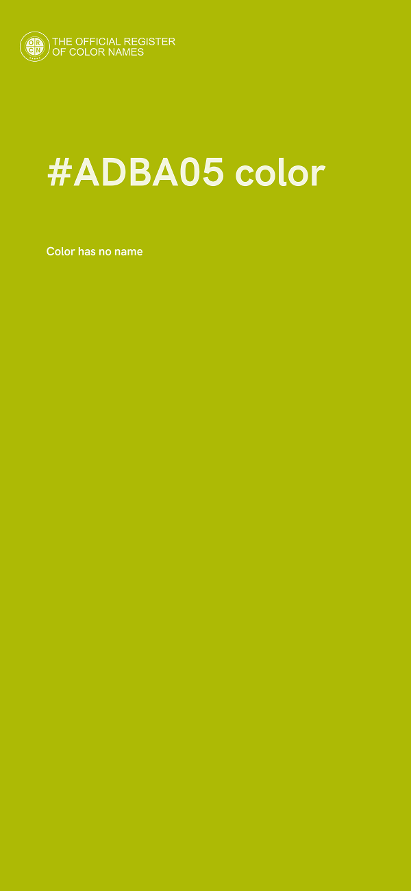 #ADBA05 color image