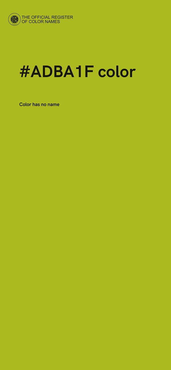 #ADBA1F color image