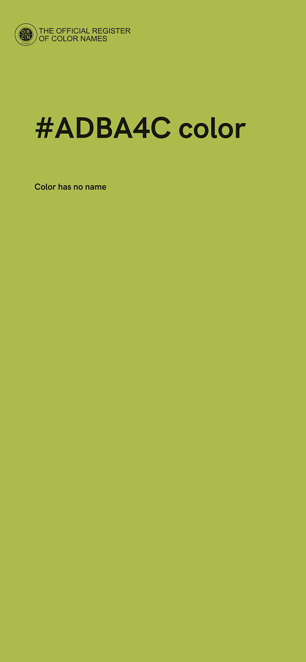 #ADBA4C color image