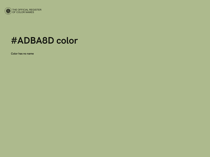 #ADBA8D color image