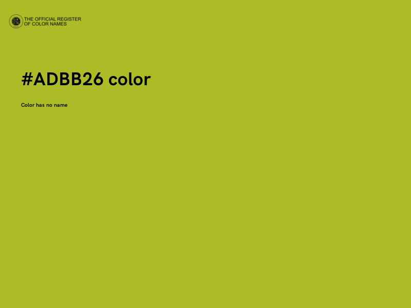 #ADBB26 color image