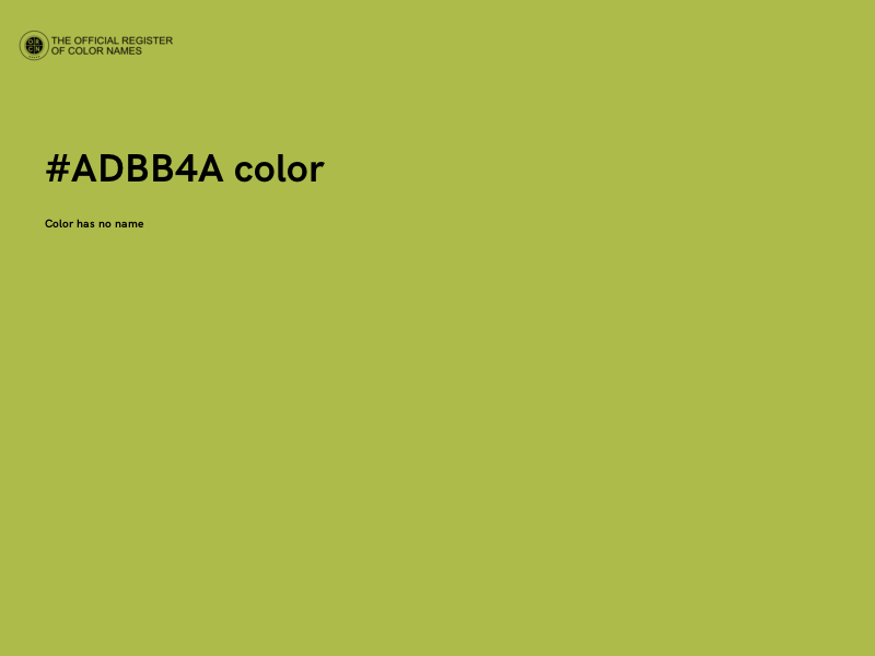 #ADBB4A color image