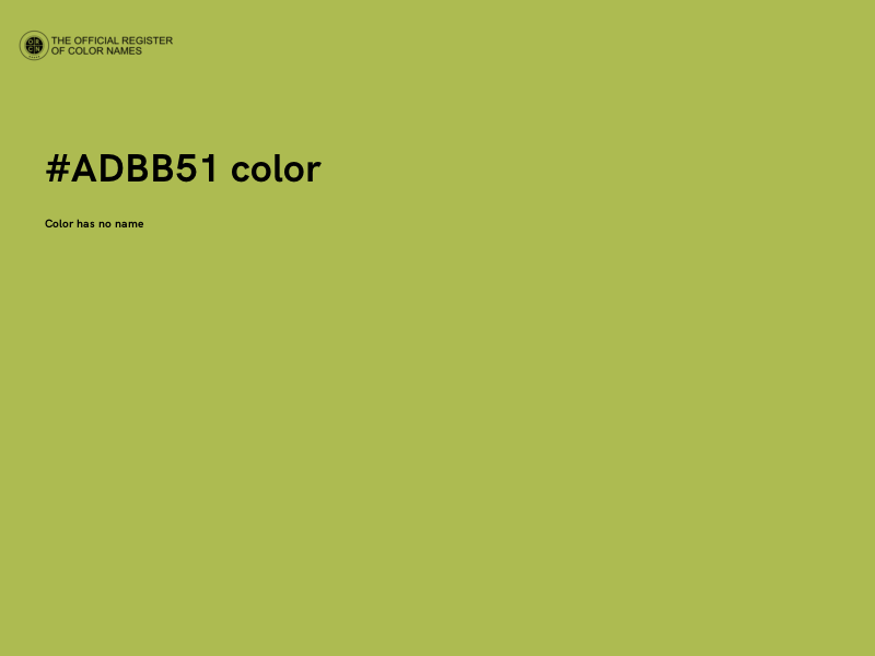 #ADBB51 color image
