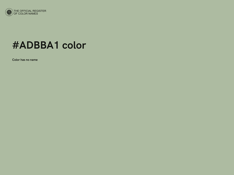 #ADBBA1 color image