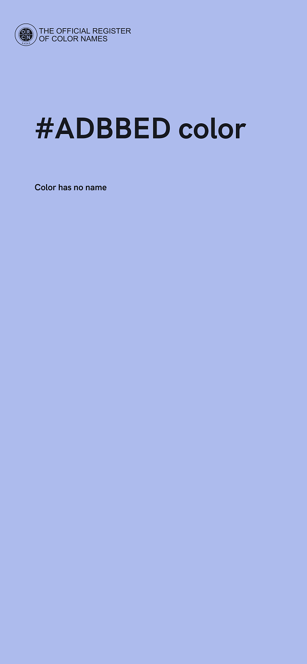 #ADBBED color image