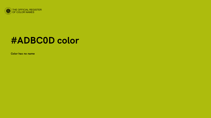 #ADBC0D color image
