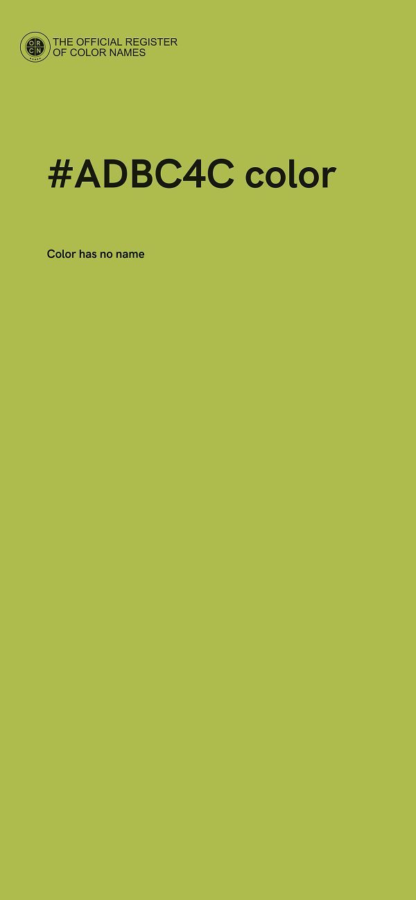 #ADBC4C color image