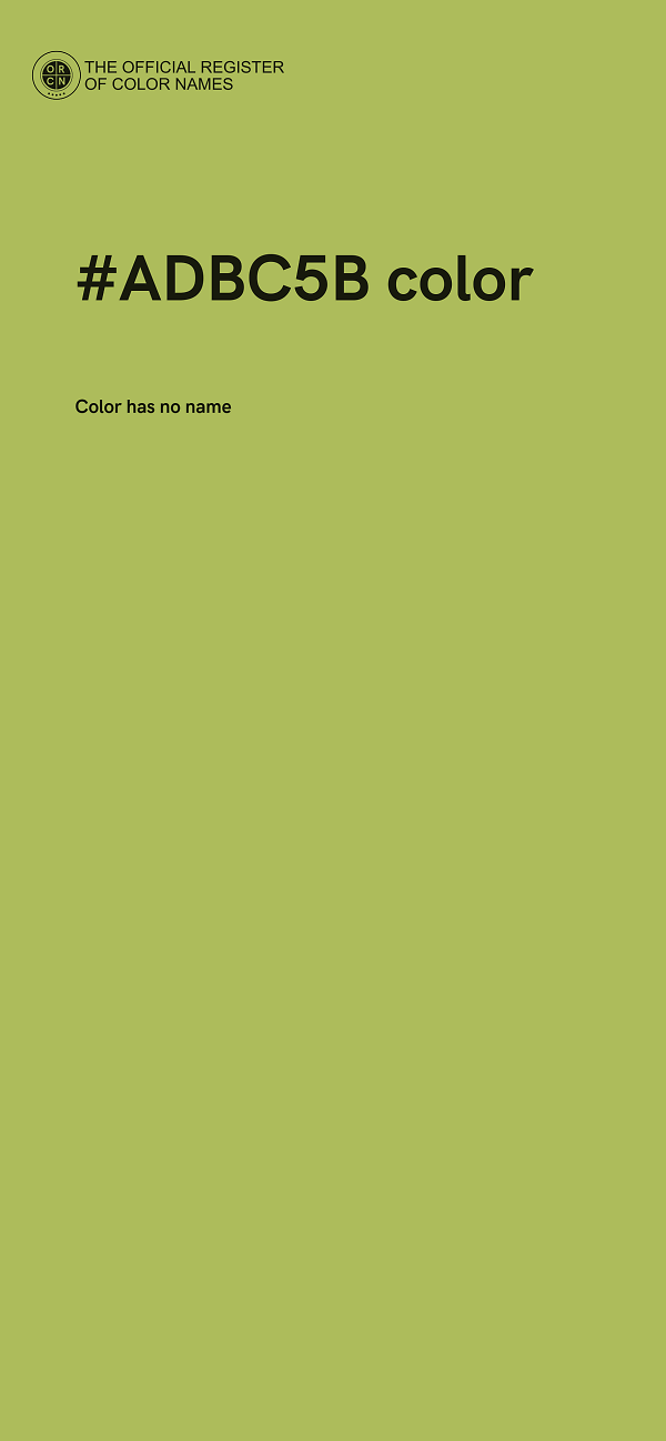 #ADBC5B color image