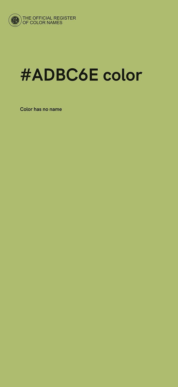 #ADBC6E color image