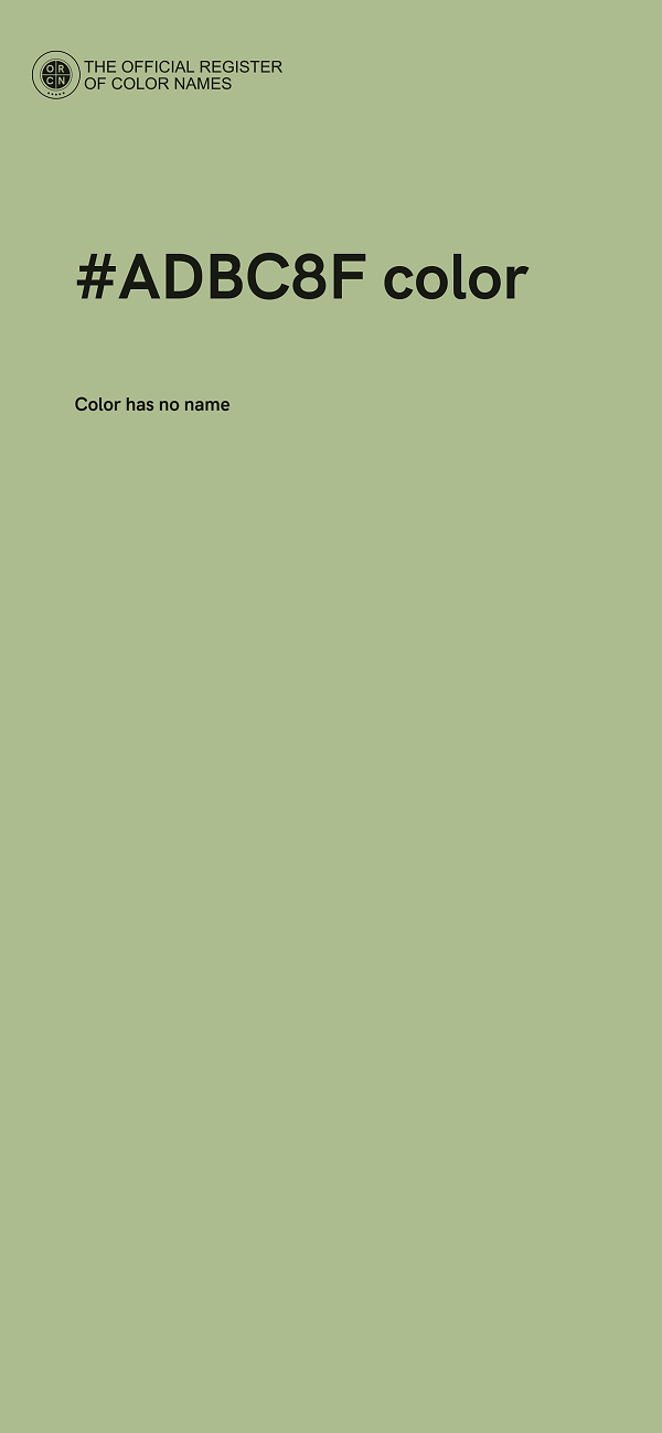 #ADBC8F color image