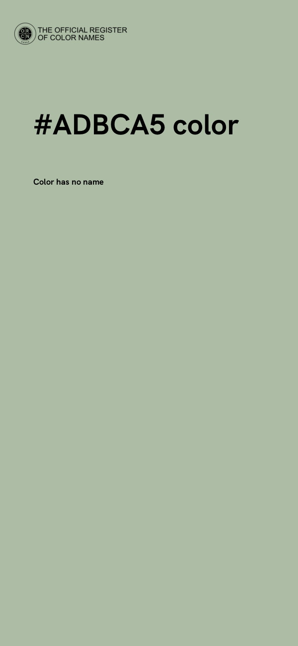#ADBCA5 color image