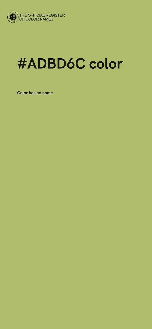 #ADBD6C color image