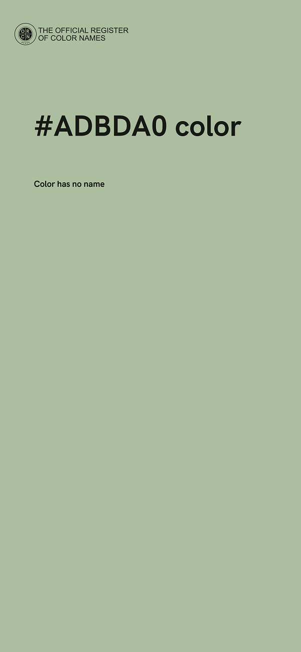 #ADBDA0 color image