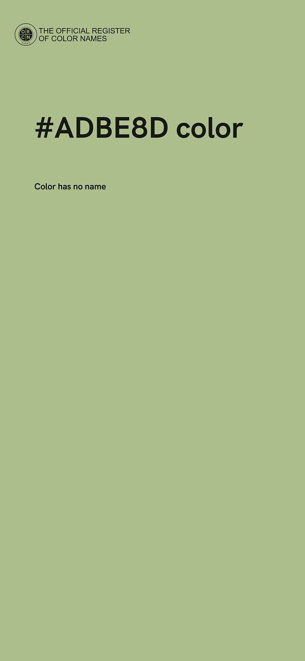 #ADBE8D color image