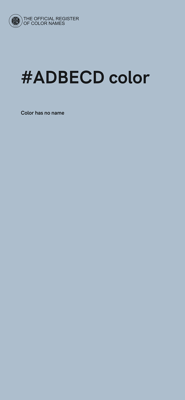 #ADBECD color image