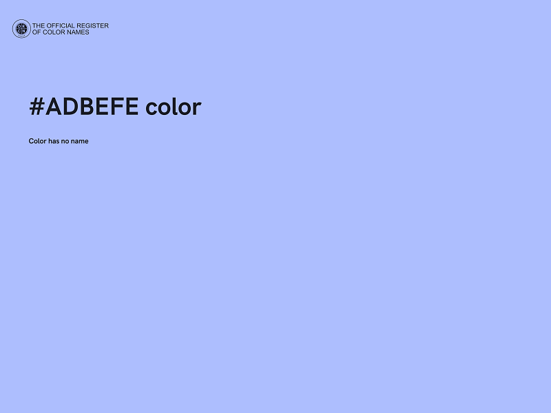 #ADBEFE color image