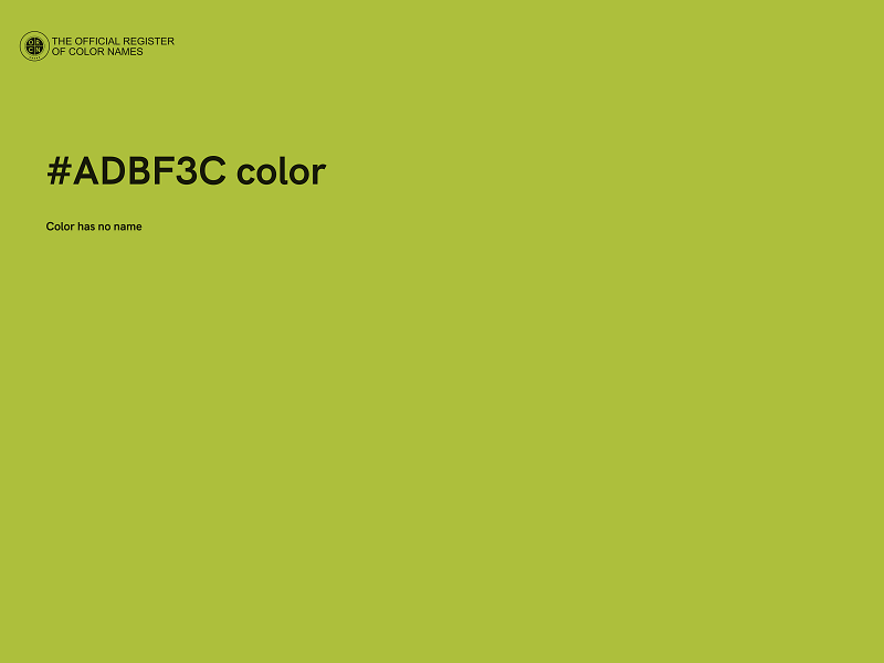 #ADBF3C color image