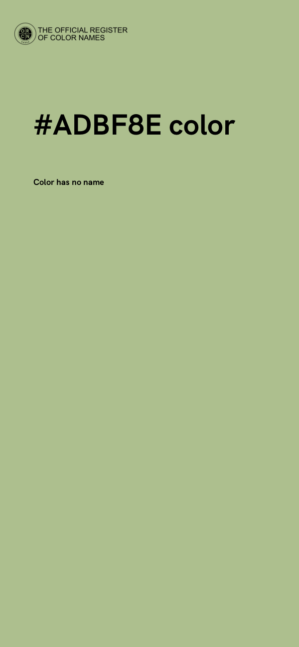 #ADBF8E color image