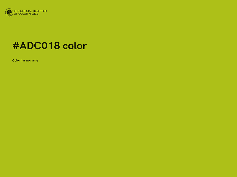 #ADC018 color image