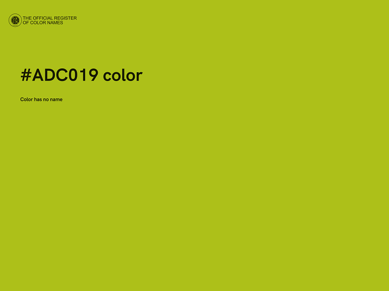 #ADC019 color image