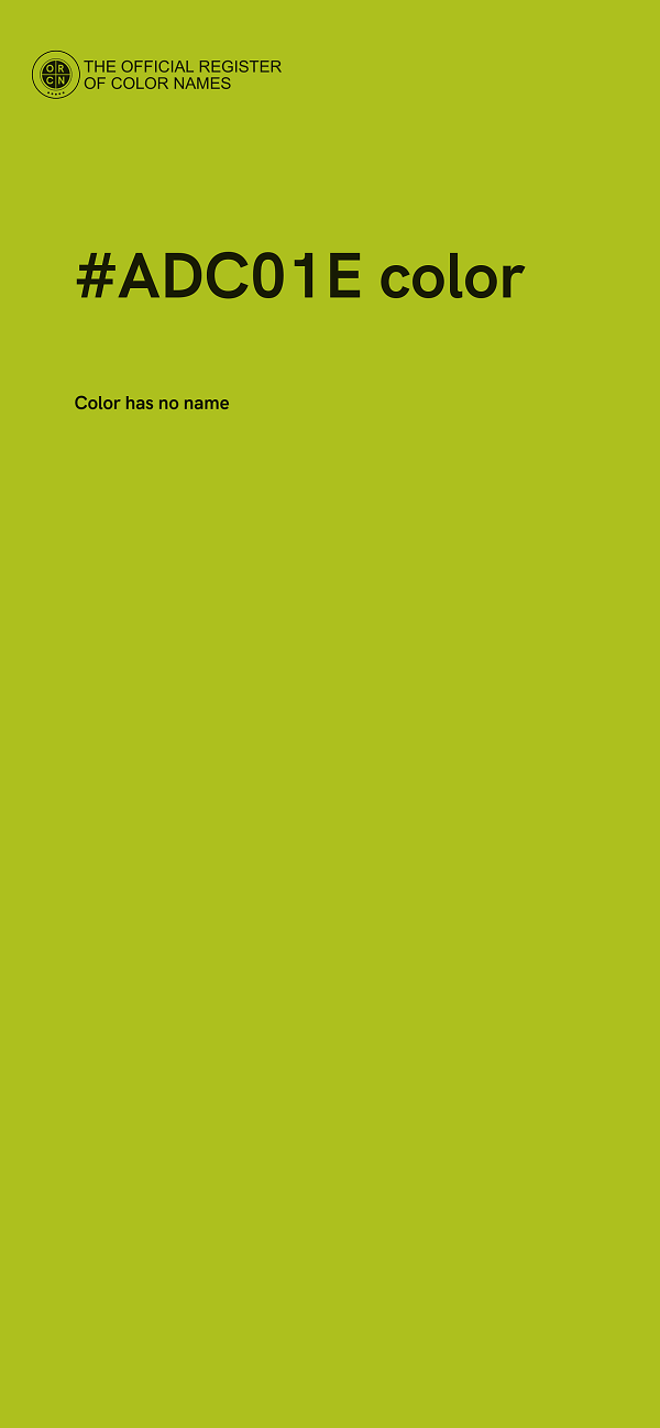 #ADC01E color image