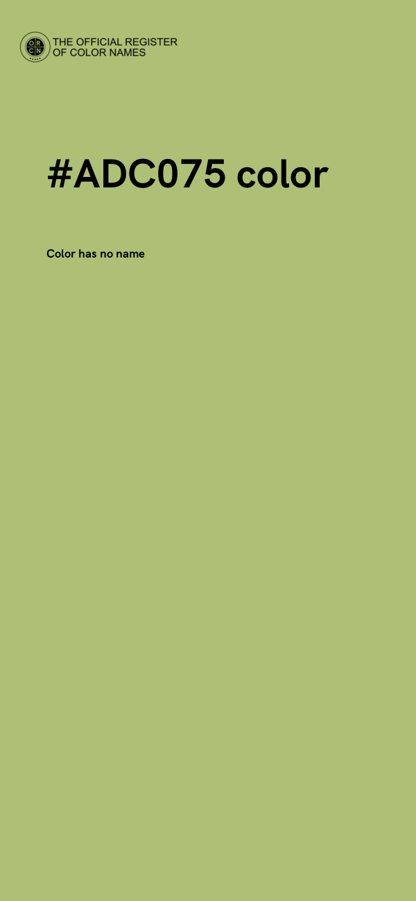 #ADC075 color image
