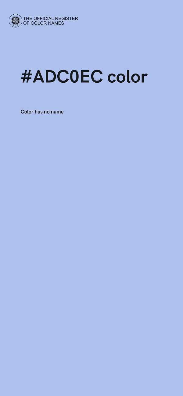 #ADC0EC color image